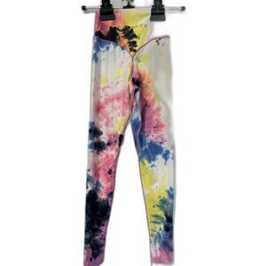 Balance Athletica cloud leggings pants acid rain tie dye size XS